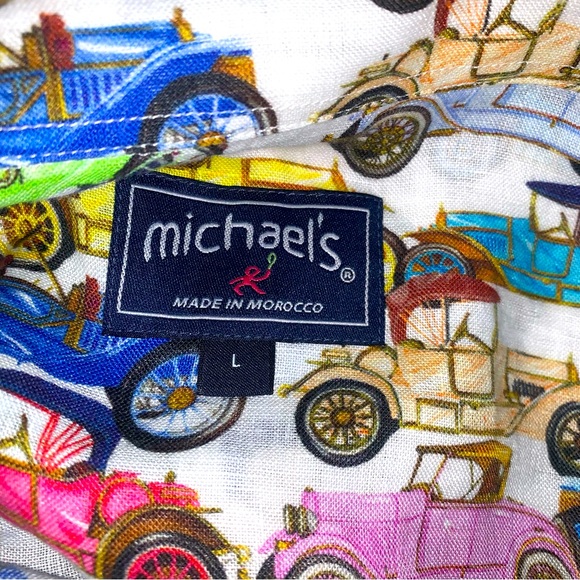 Michael’s Men’s 100% Linen Casual Button Down Long Sleeve Shirt. NWT. - Picture 14 of 16